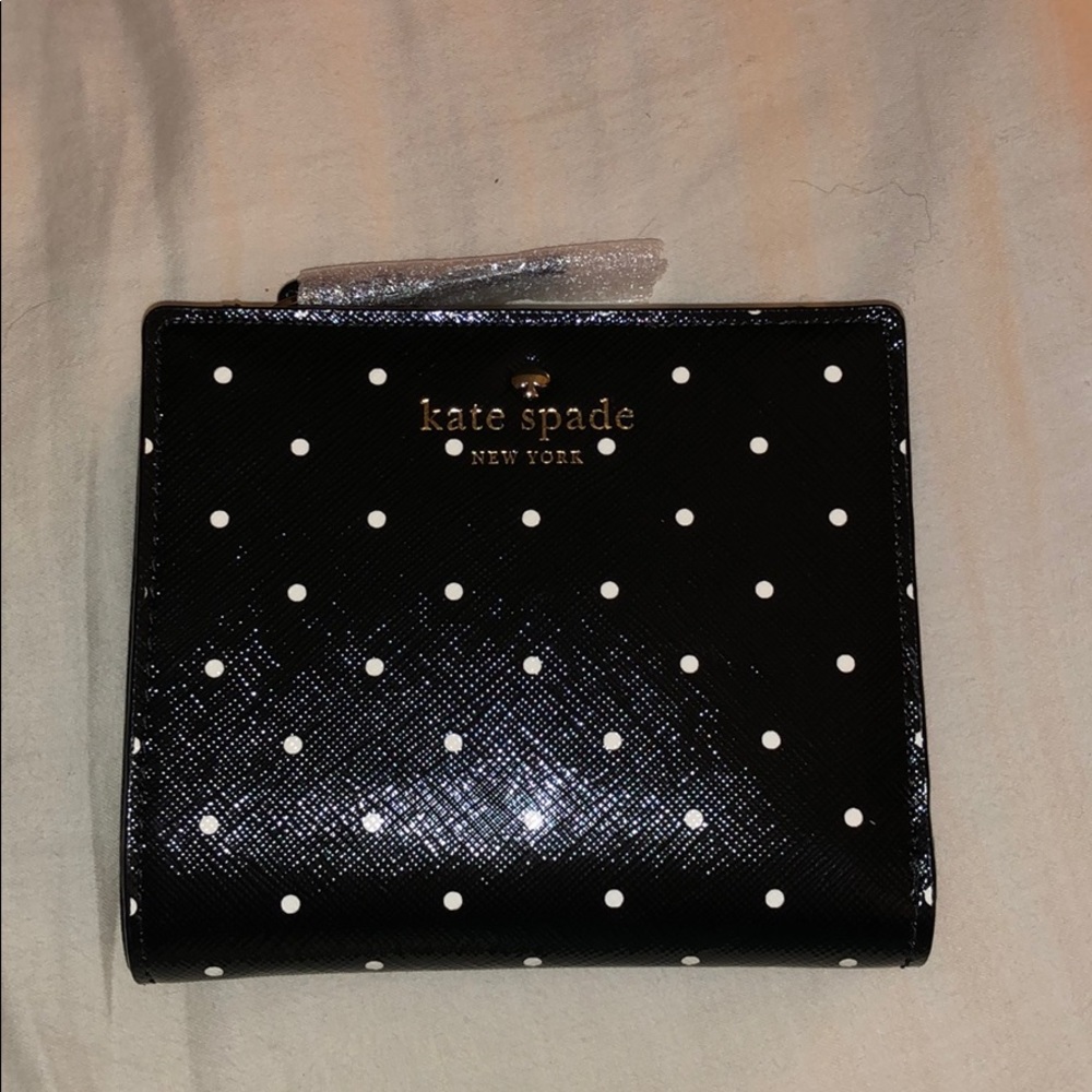 NWT Kate Spade small black wallet